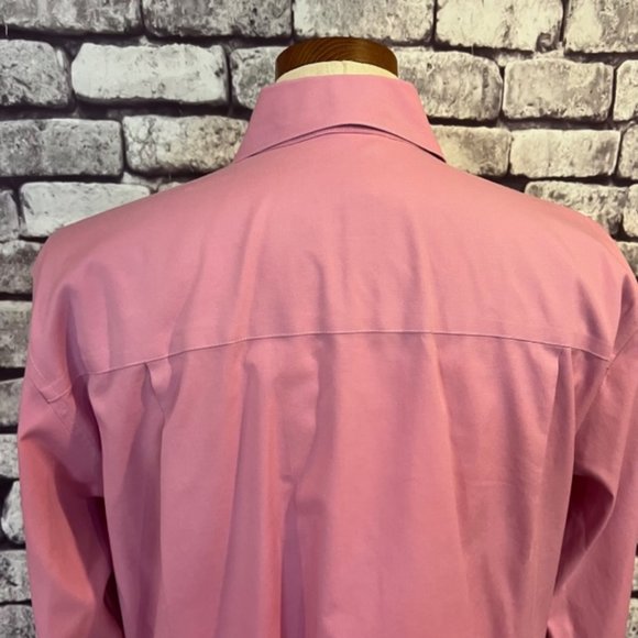 Talbots Pink Wrinkle Resistant Long Sleeve Button Down Blouse Size 10 - Picture 7 of 9